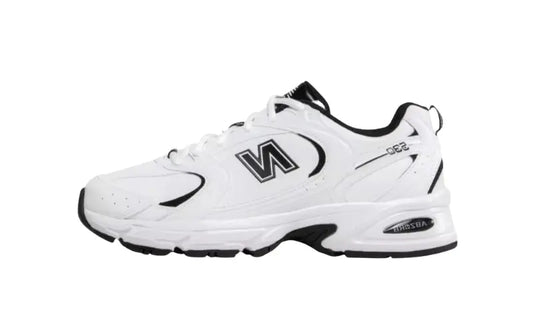 New Balance 530 White Black Leather - MTHOR SHOP