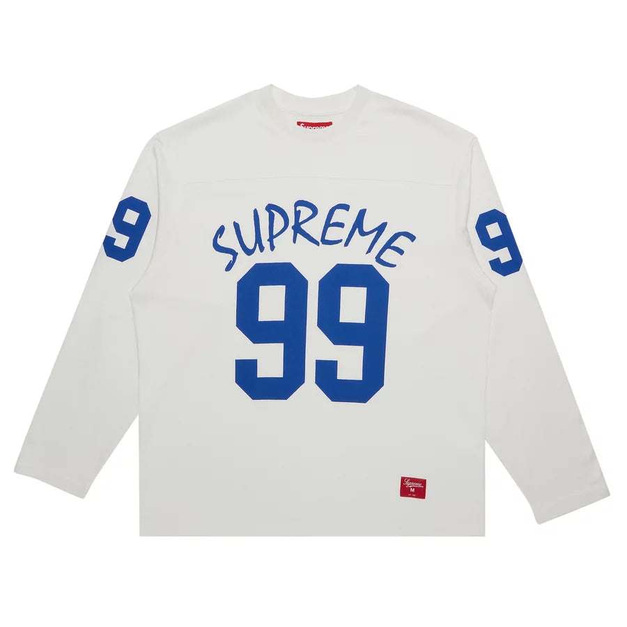 Supreme 99 L/S Football Top White