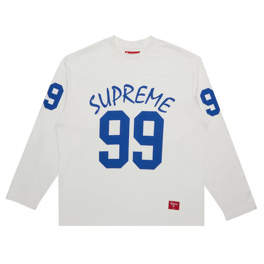 Supreme 99 L/S Football Top White