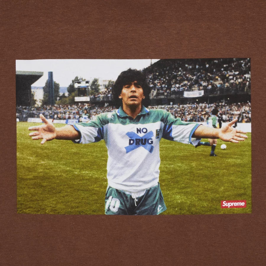 Supreme Maradona Tee Brown