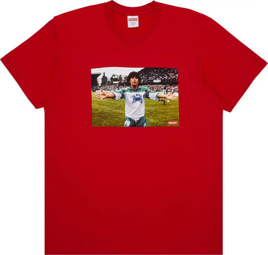 Supreme Maradona Tee Red