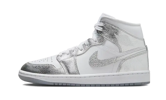 Air Jordan 1 Mid Crinkled Chrome