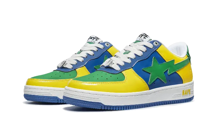 A Bathing Ape Bape Sta Low Blue Yellow