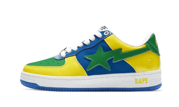 A Bathing Ape Bape Sta Low Blue Yellow