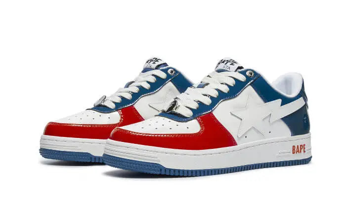 A Bathing Ape Bape Sta Low White Blue