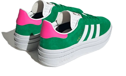 Adidas Gazelle Bold Green Lucid Pink 