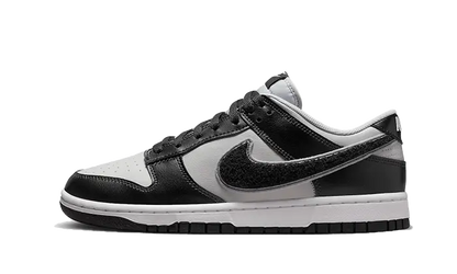 Nike Dunk Low Chenille Swoosh Grey Black