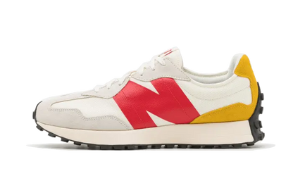 New Balance 327 Cream Yellow Red