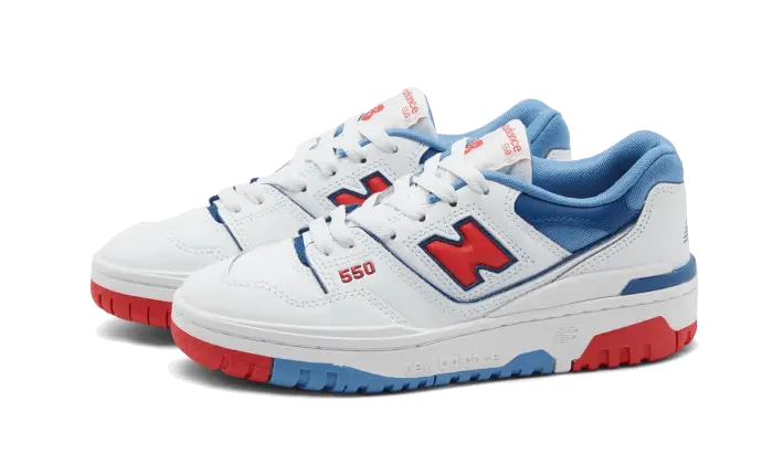 New Balance 550 White True Red