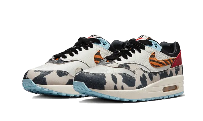 Nike Air Max 1 '87 Tiger Swoosh Cow Print