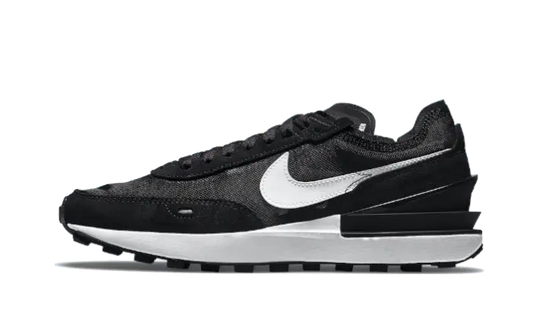 Nike Waffle One Black White Swoosh - DC2533-001